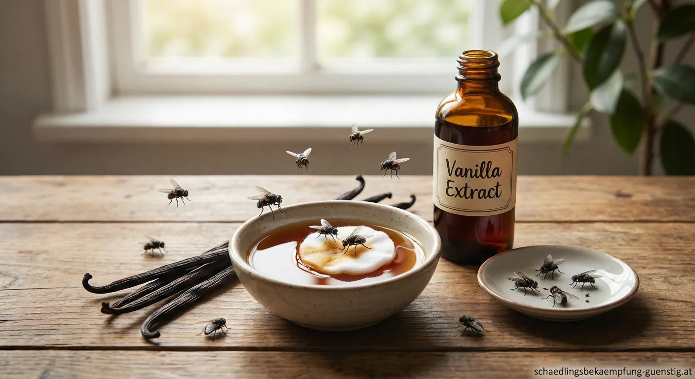 Fliegenabwehr mit Vanille Extrakt und ätherischen Ölen