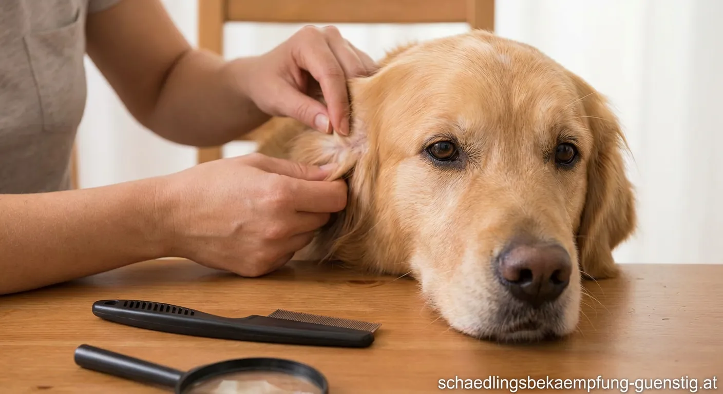 Flöhe beim Hund erkennen - Kontrolle des Fells auf Parasiten