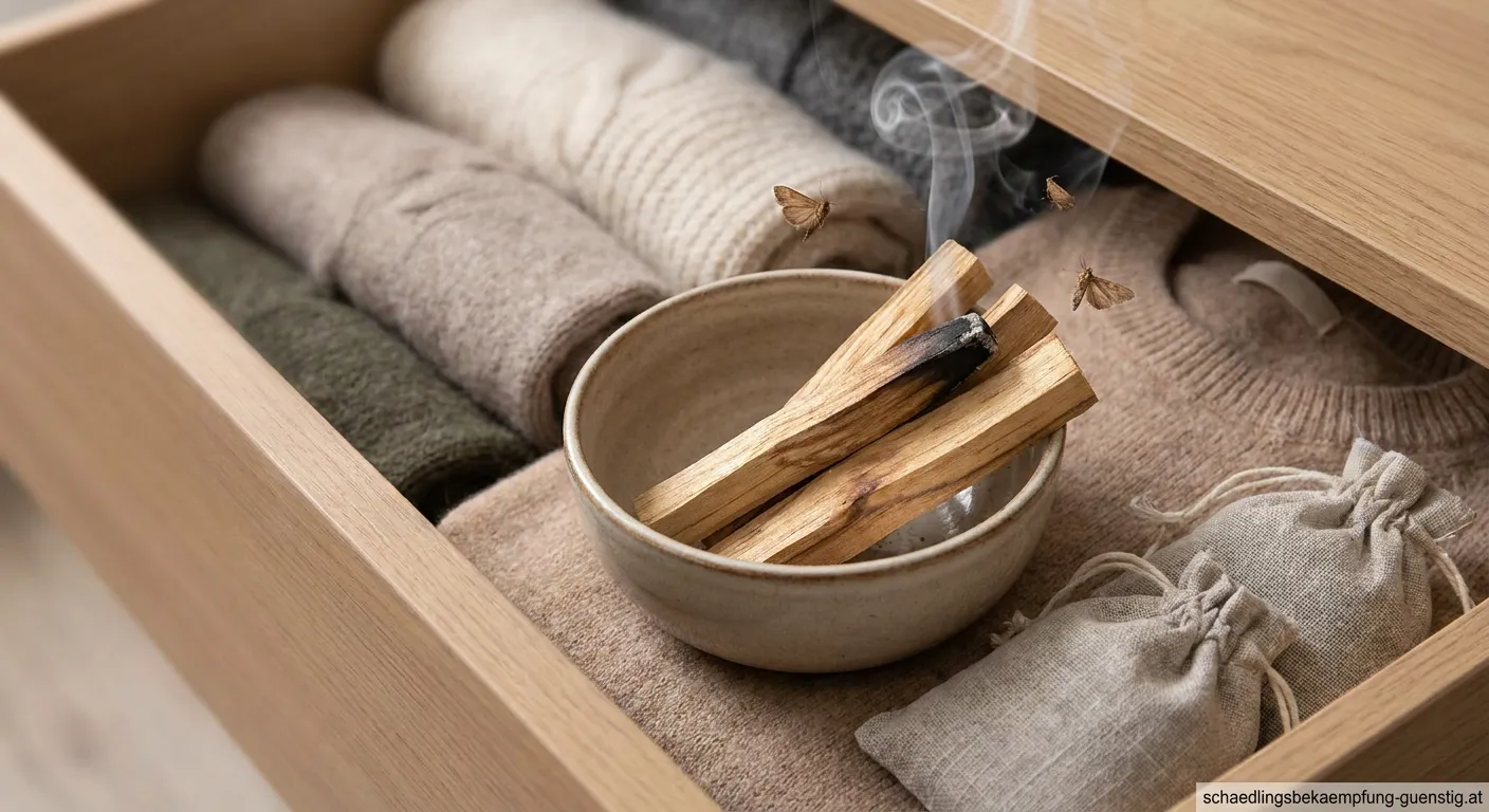 Palo Santo Holzstäbchen zur natürlichen Mottenbekämpfung