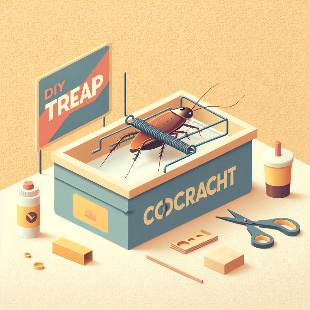 Eine selbstgebaute Schaben Kältefalle in einer dunklen Ecke einer Küche platziert.