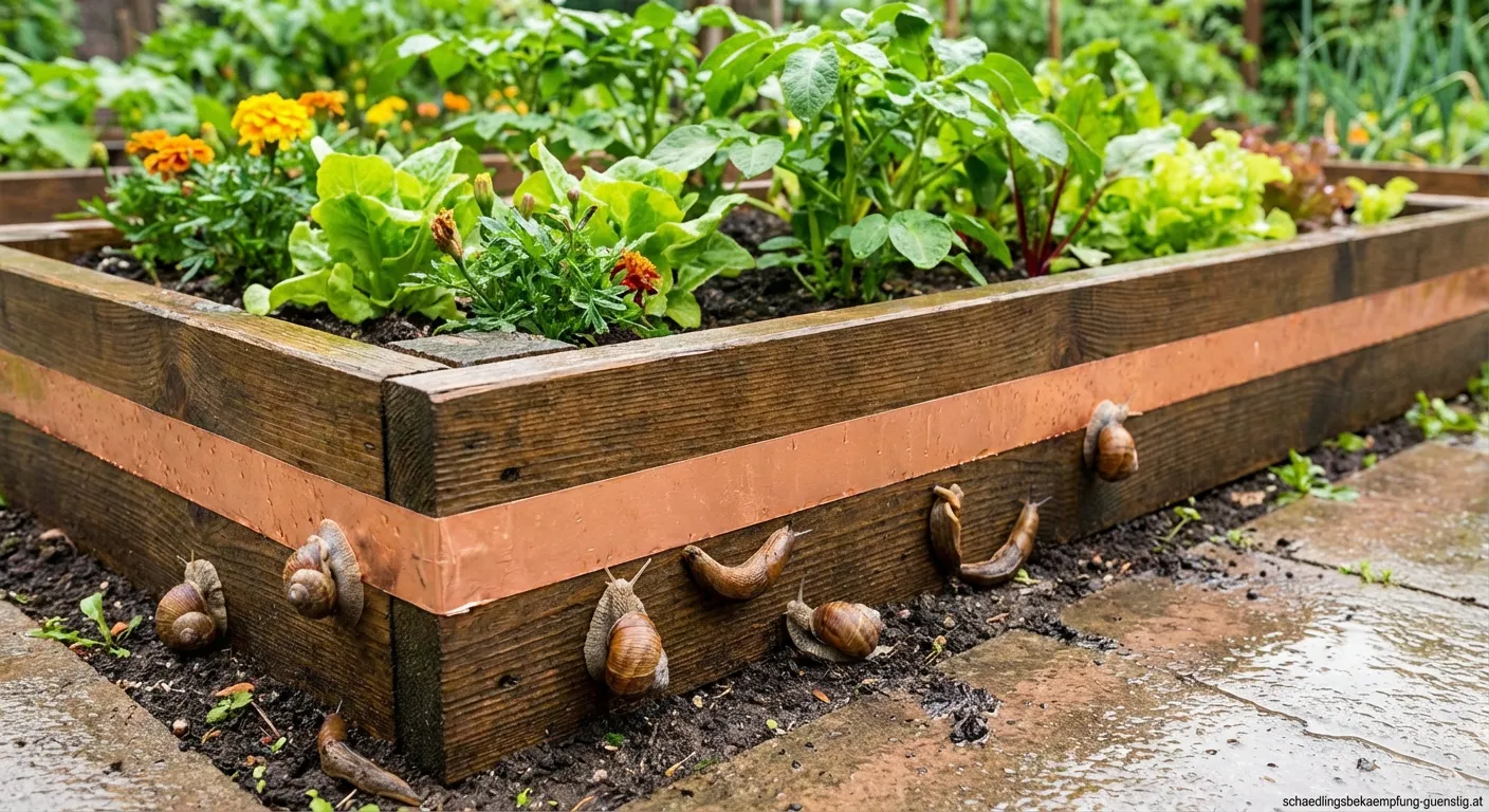 Kupferband als Schutz gegen Schnecken im Garten
