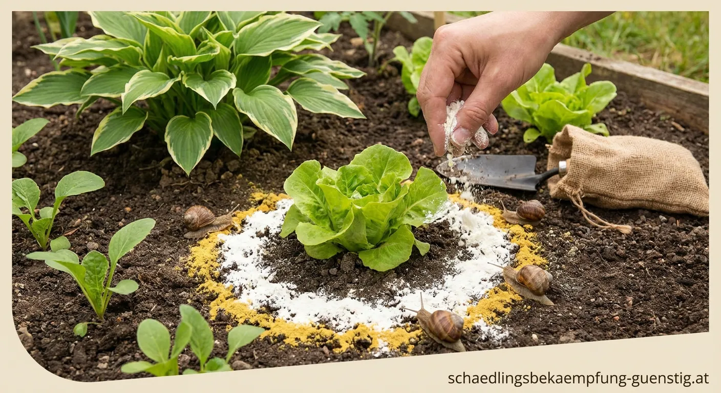 Senf und Mehl als natürliches Hausmittel gegen Schnecken im Gemüsebeet