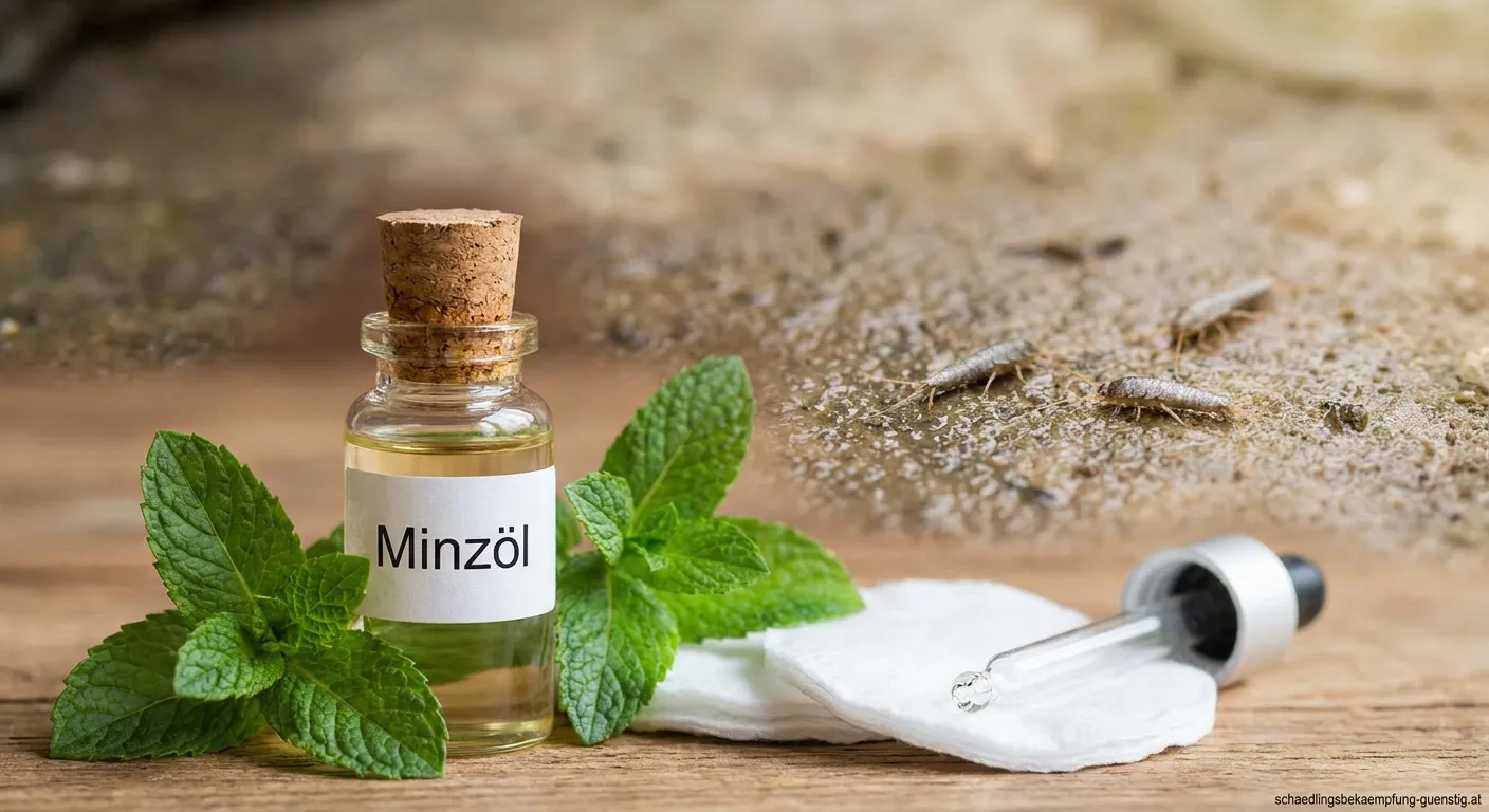Pfefferminzöl als natürliches Mittel gegen Silberfische