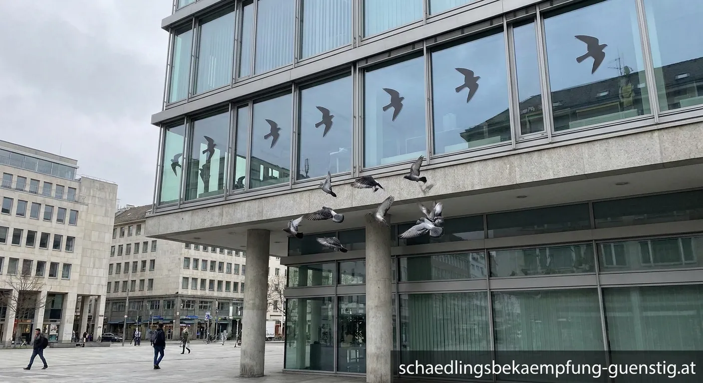 Tauben Falken Silhouette auf Dachkante montiert zur Vogelabwehr